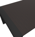 Mahia Directiebureau - dark brown - black legs