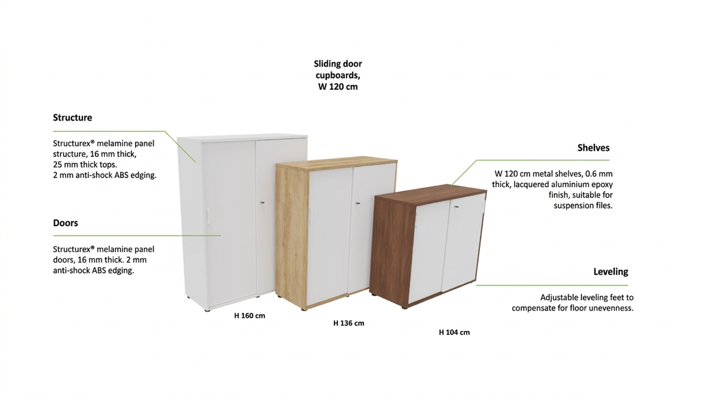 Buronomic sliding door cabinet