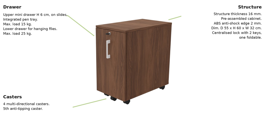 Buronomic Pedestal SLIM